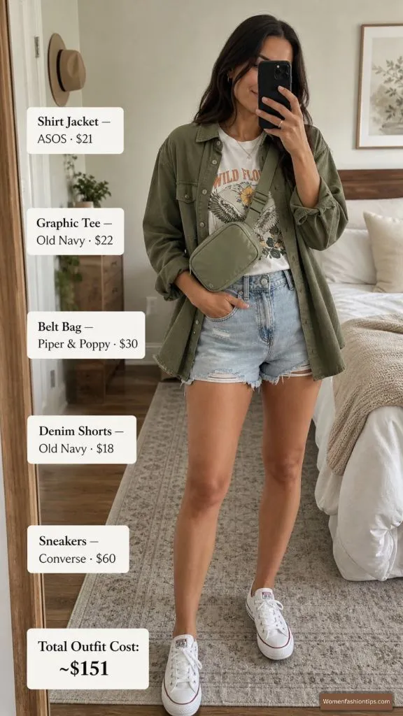 The Casual Shacket and Denim Combo