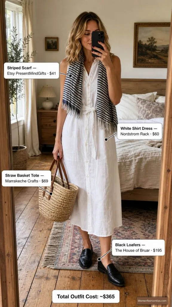White Shirt Dress