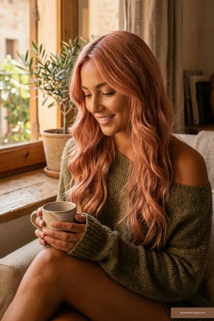 Rose Gold Waves
