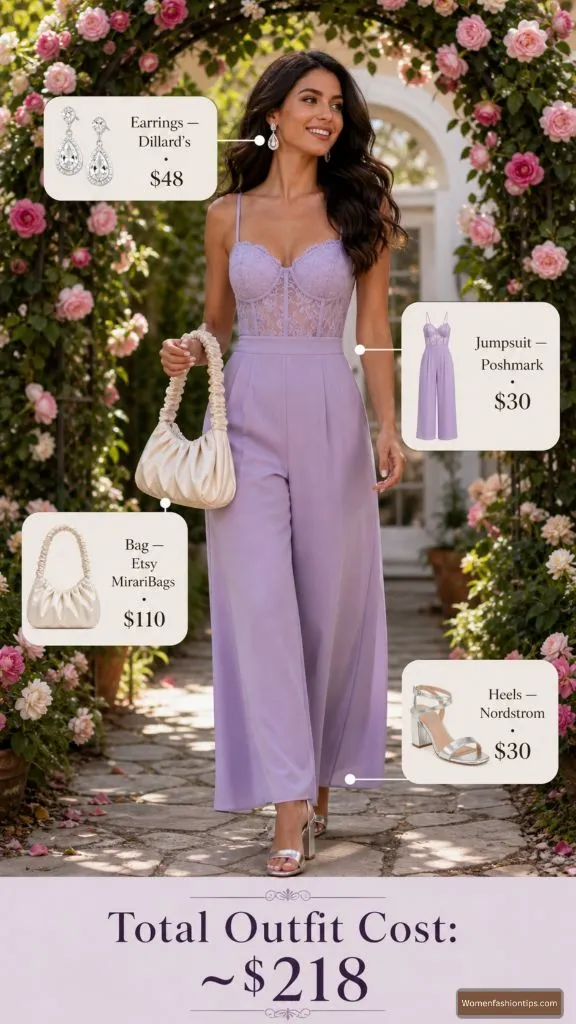 Lavender Jumpsuit Look