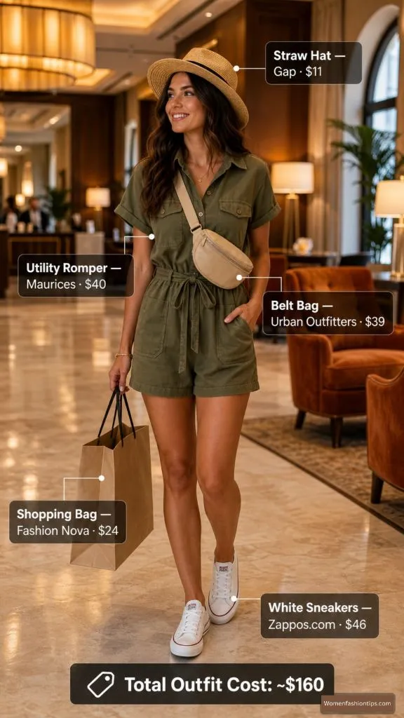 Utility Romper Outfit
