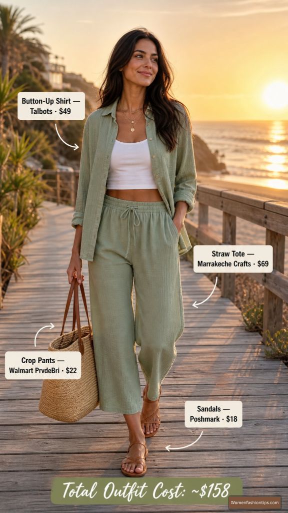 The Sage Green Linen Co-Ord