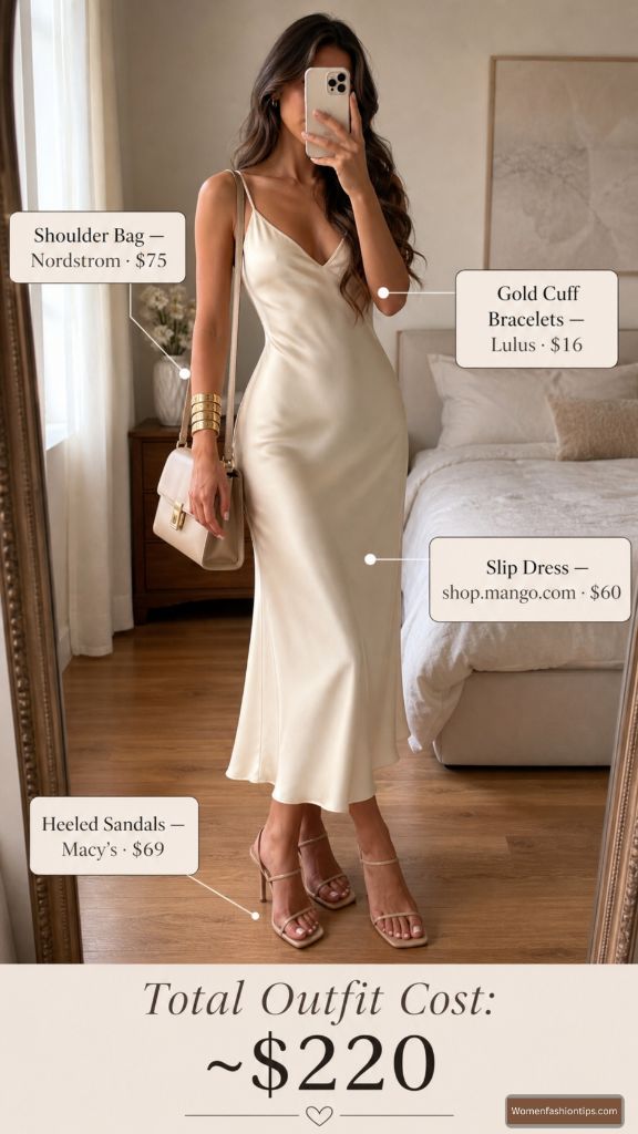 Ivory Slip Dress