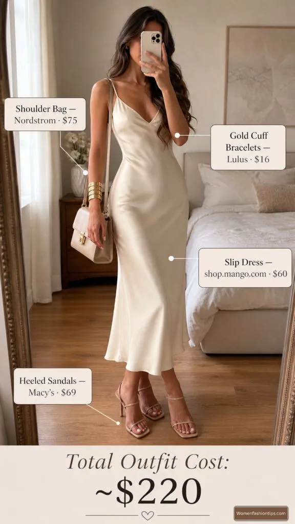 Ivory Slip Dress