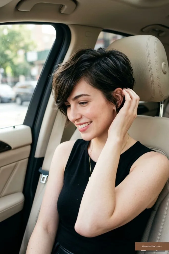 The Tousled Dark Pixie