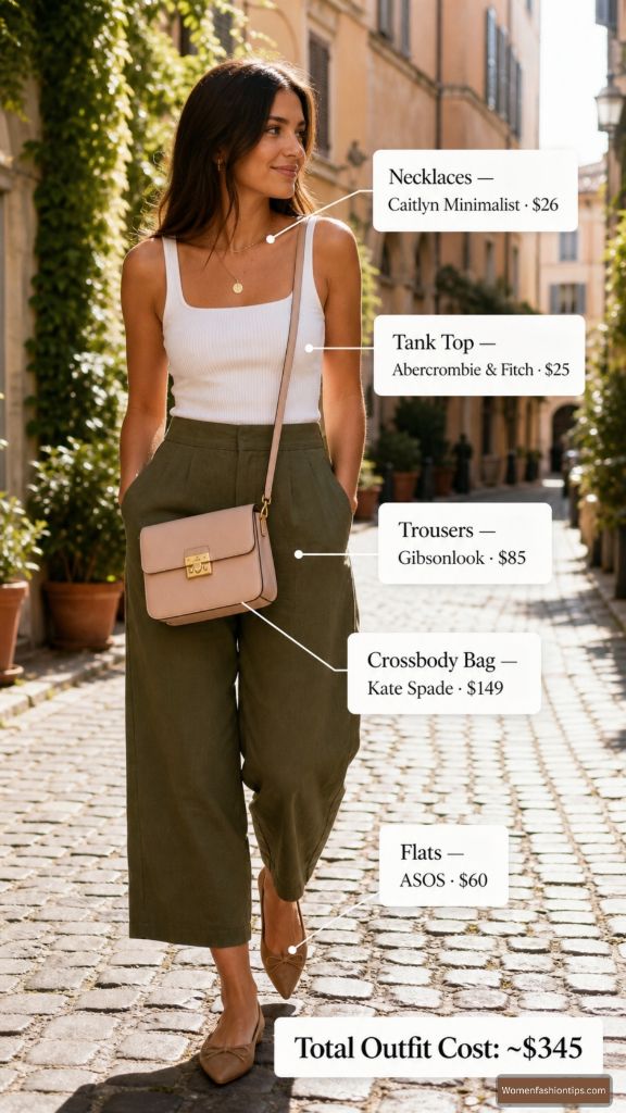 Olive Wide Legs With Kate Spade Polish