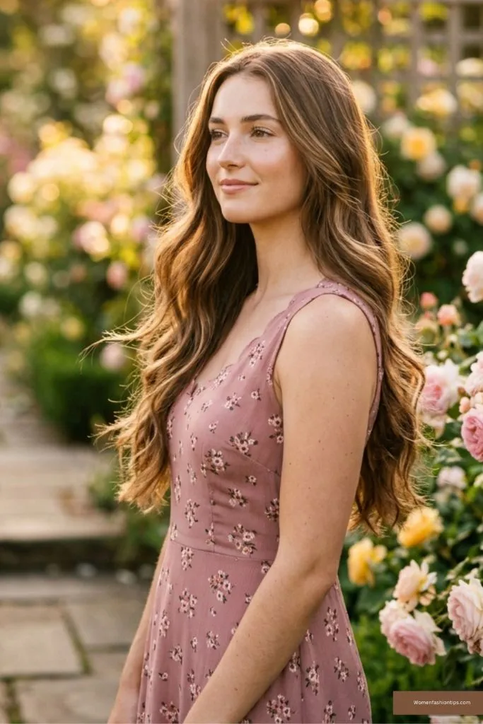 Romantic Rose Gold Waves