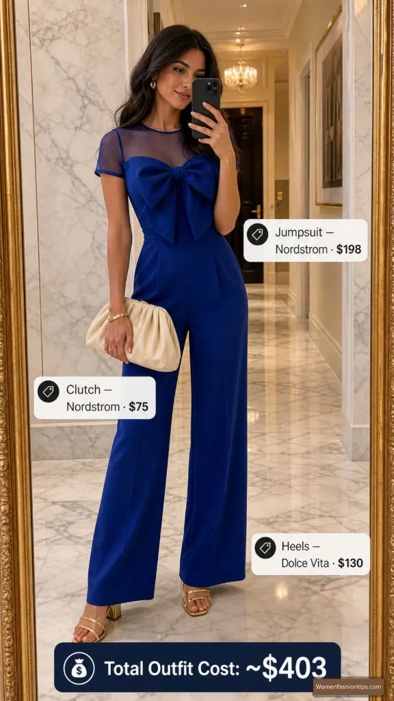 Royal Blue Jumpsuit Look
