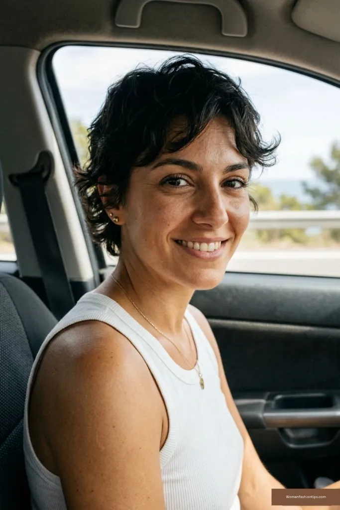 Cropped Curly Pixie