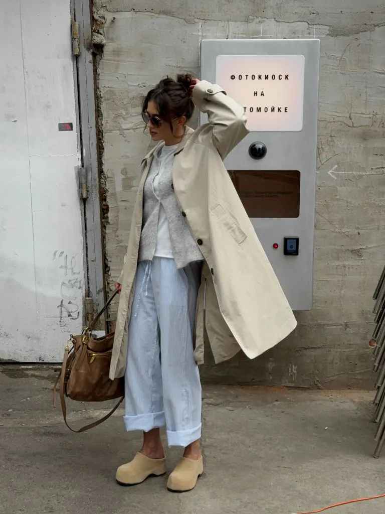 Trench Coat Layered Look