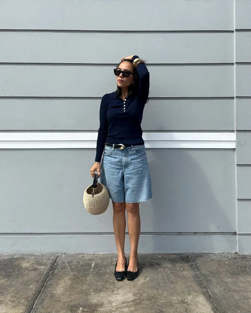 Navy Polo and Shorts