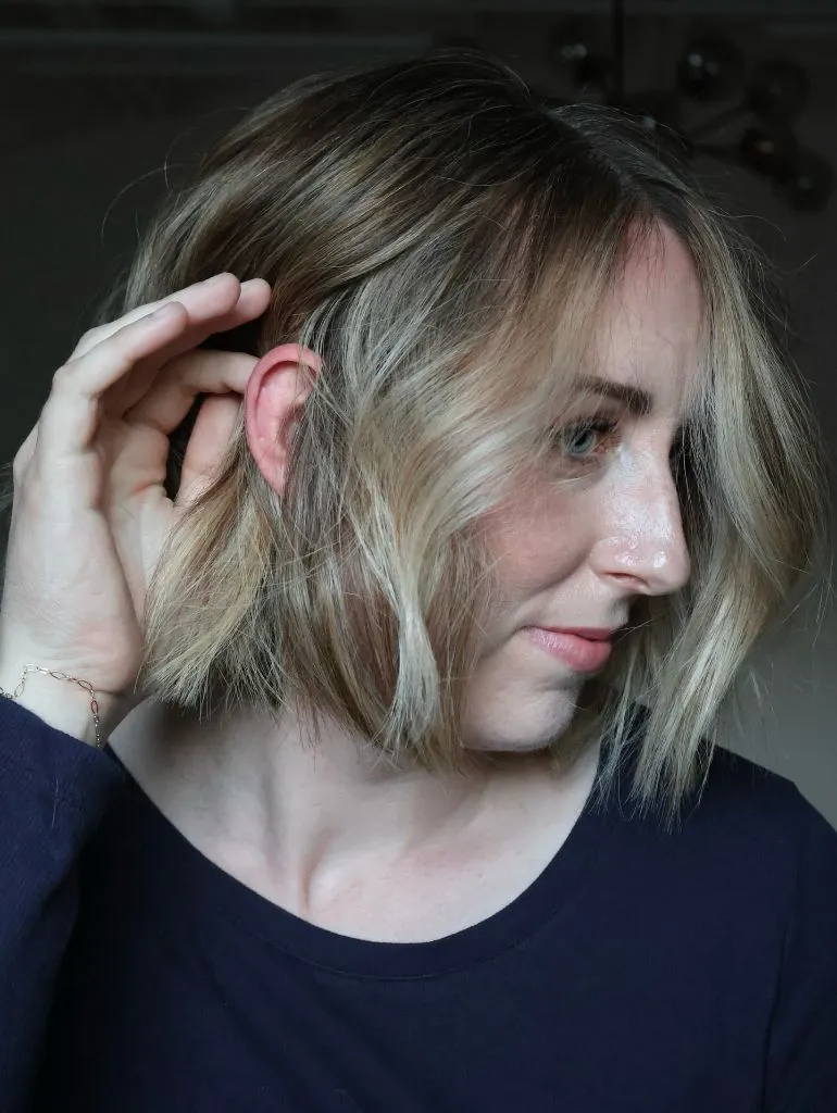 Fall hairstyles for short hair 2026 Tousled Blonde Lob with Lived-In Texture