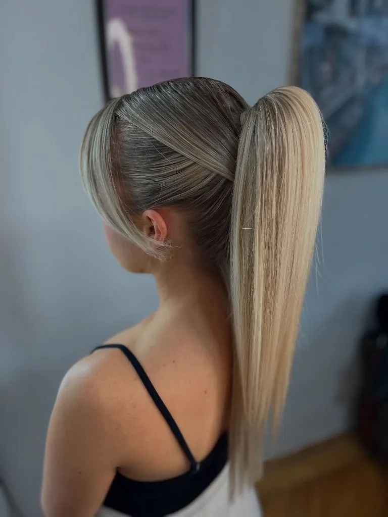 Fall Hairstyles for Office 2026 High Sleek Ponytail with Voluminous Lift