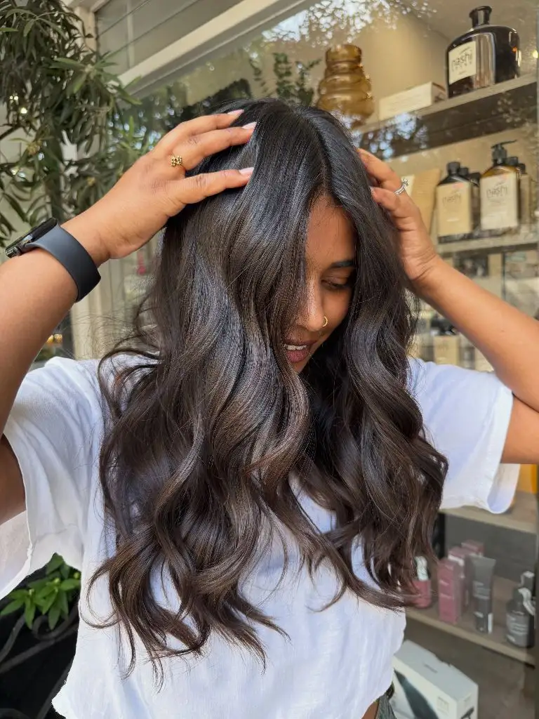 Fall Brunette Hair Colour 2026 Rich Espresso Waves With Glossy Healthy Lustre