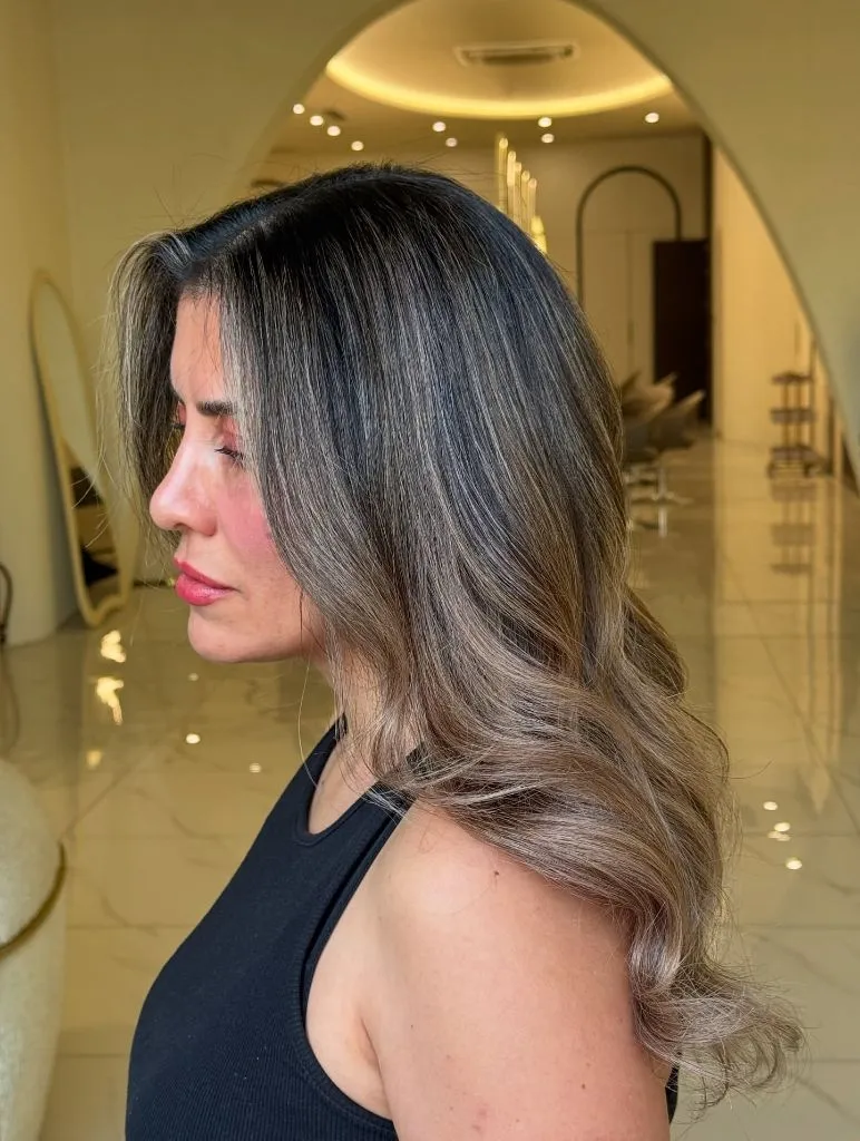 Fall Hair Colour Ideas 2026 Dark Ash Brunette With Soft Mushroom Blonde Face-Framing