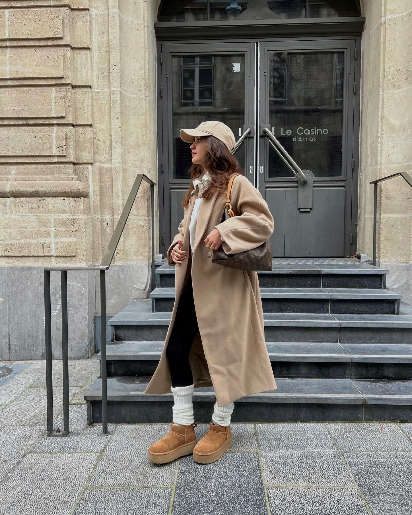 Camel coat outfit