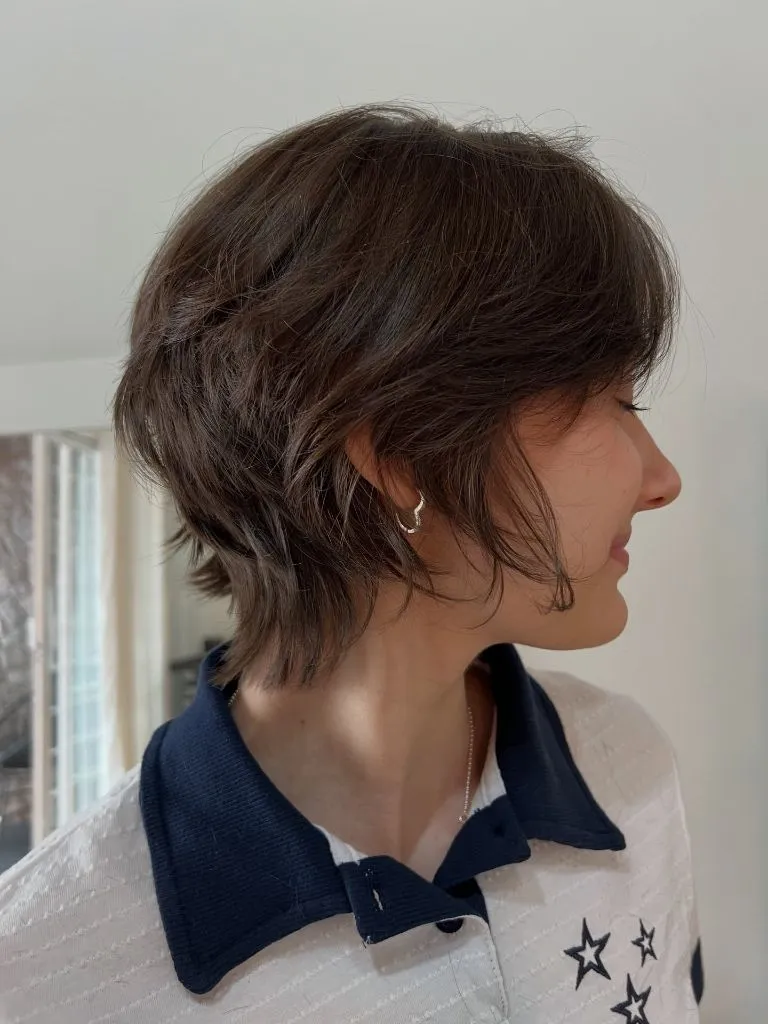 Fall hairstyles for short hair 2026 Textured Choppy Pixie Bob with Wispy Fringe