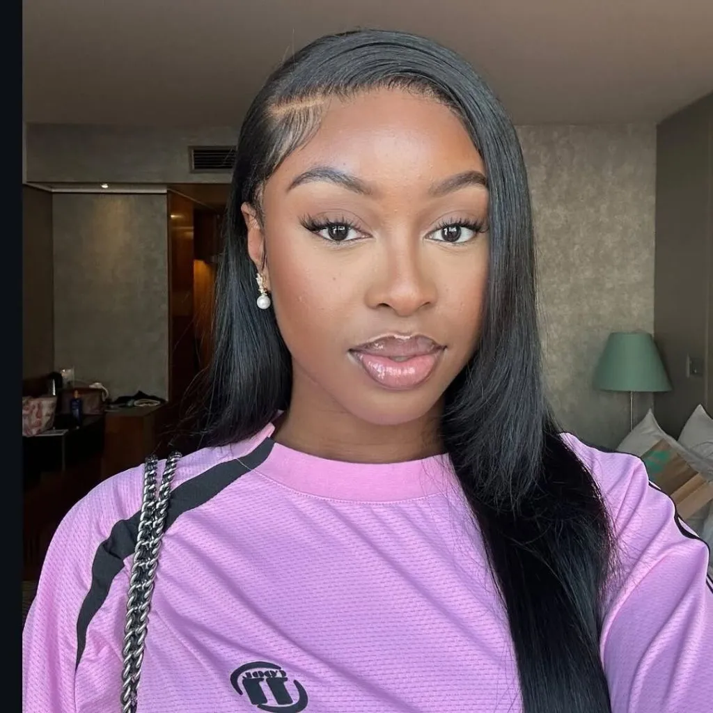 Fall Hair Colors for Black Women 2026 Radiant Natural Black With Straight Silk-Press Finish