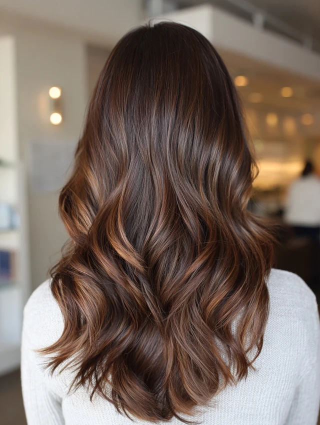 Winter bronde balayage with sun-touched ends