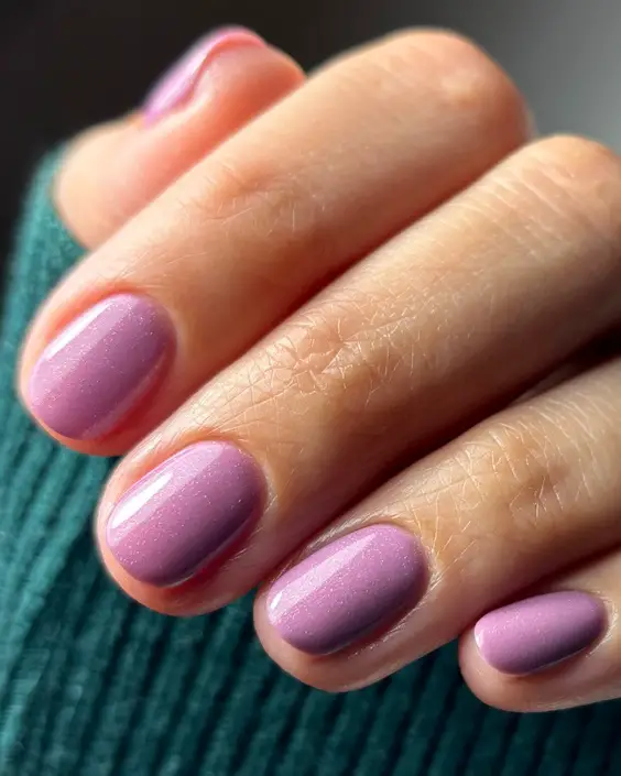 Mauve Velvet: a muted rose-grey matte on square nails