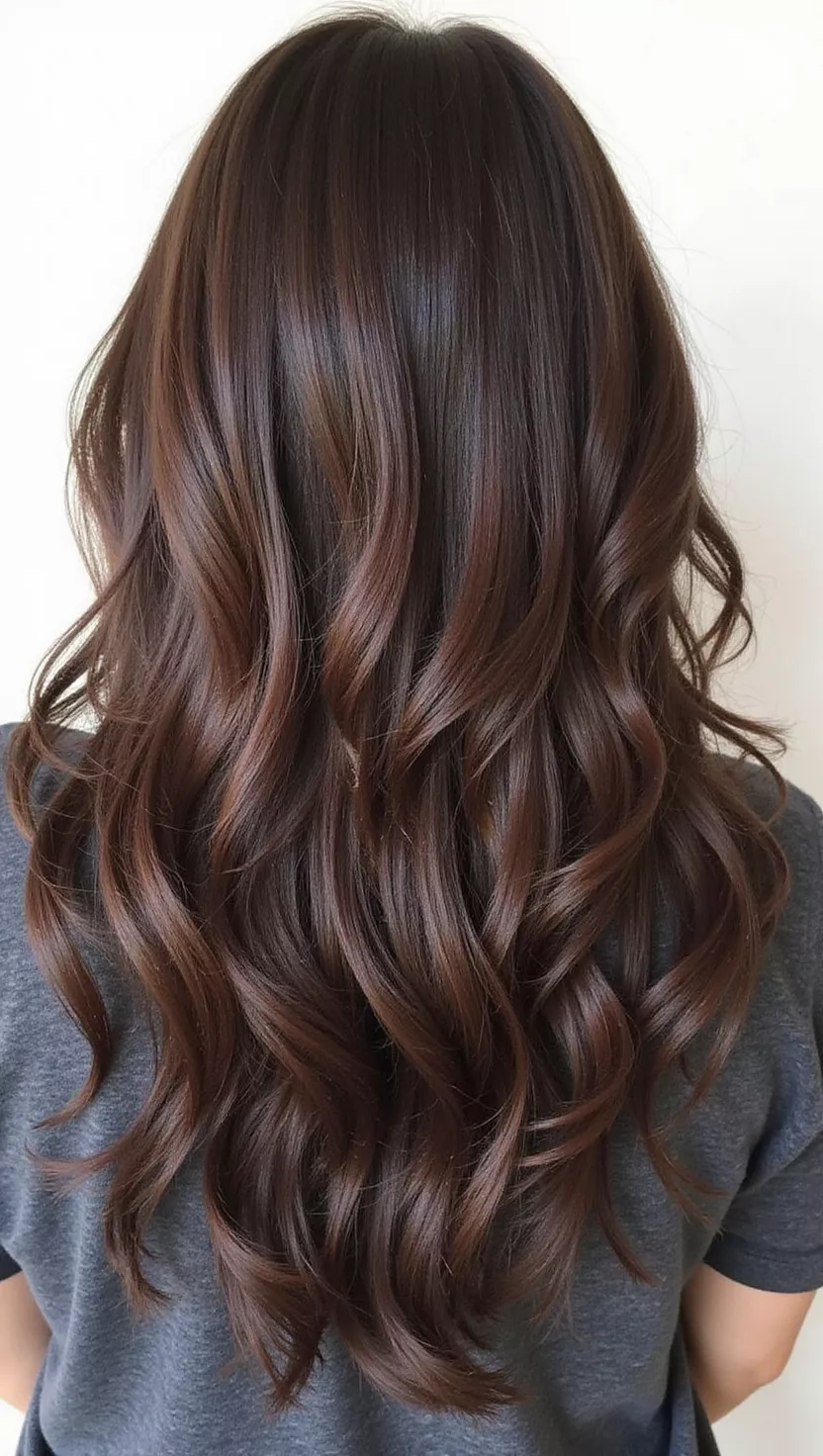 Dark mocha brown hair with neutral undertones