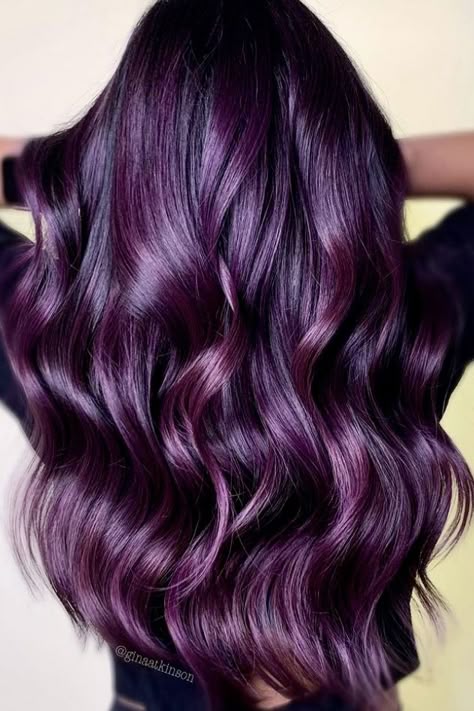 Wine plum hair color