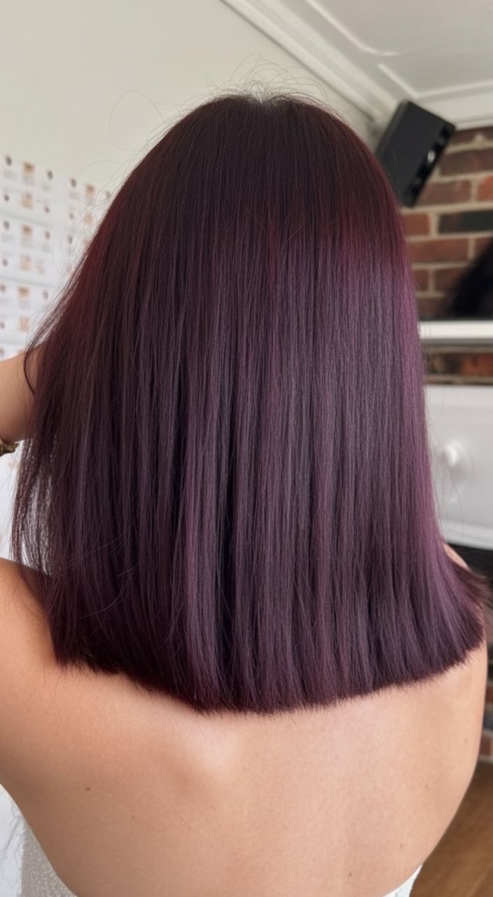 Cherry plum dip dye ends