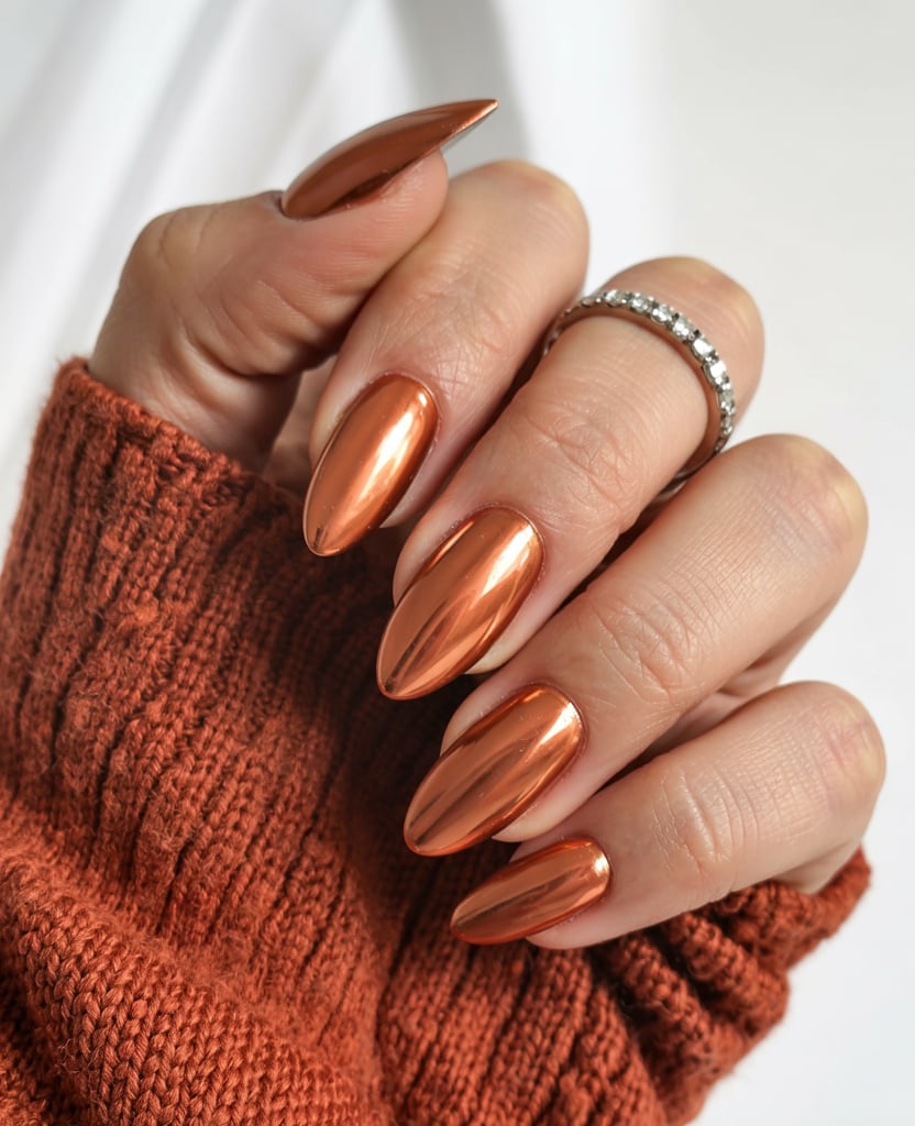 Copper metallic nails