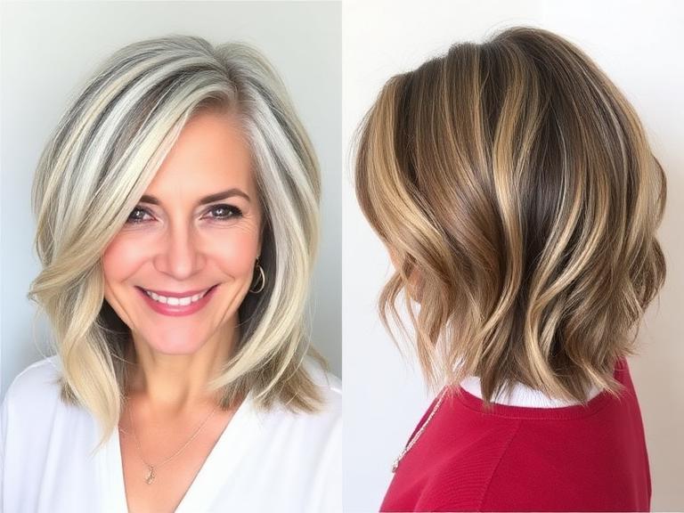 Layered mid-length haircut with lifted roots and movement