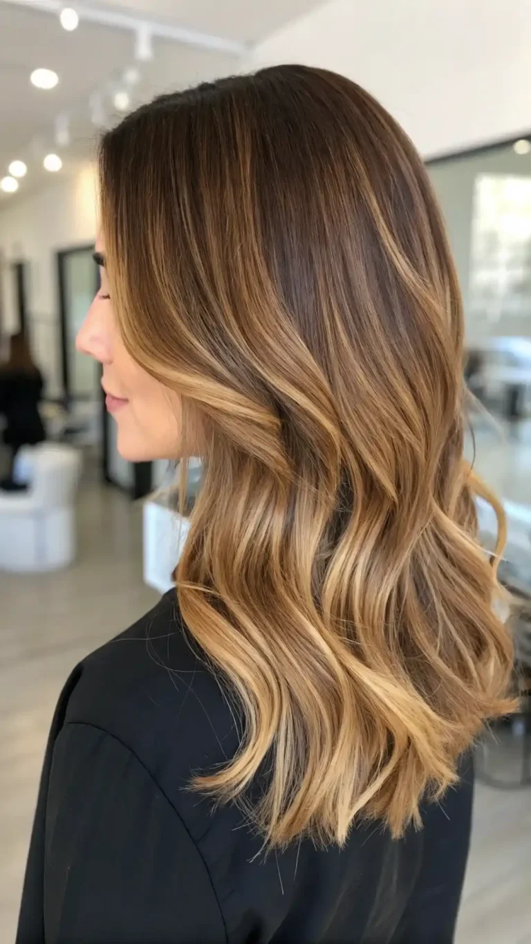 Walnut brown hair with warm dimension