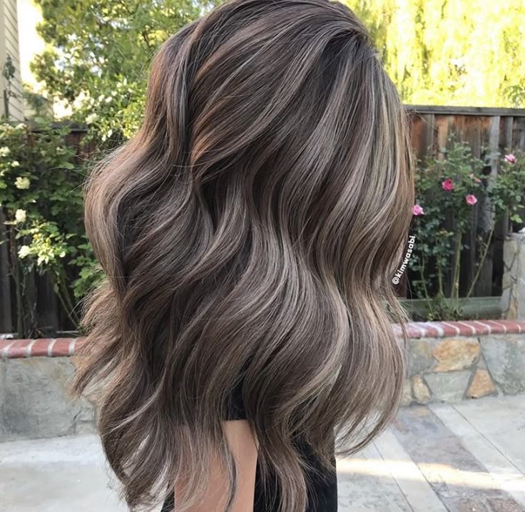Mushroom brown hair with taupe babylights