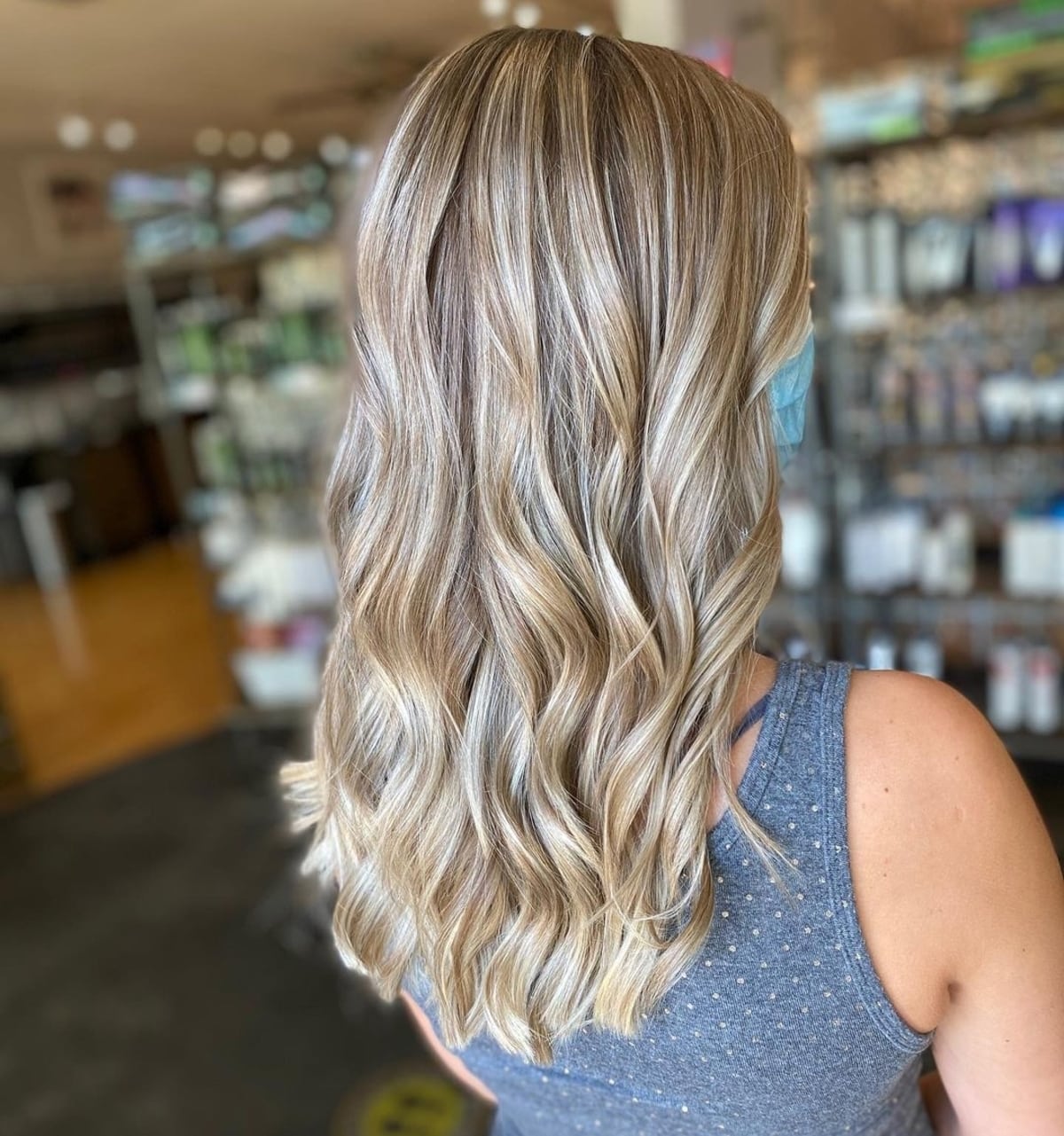 Bronde hair with fine champagne blonde babylights