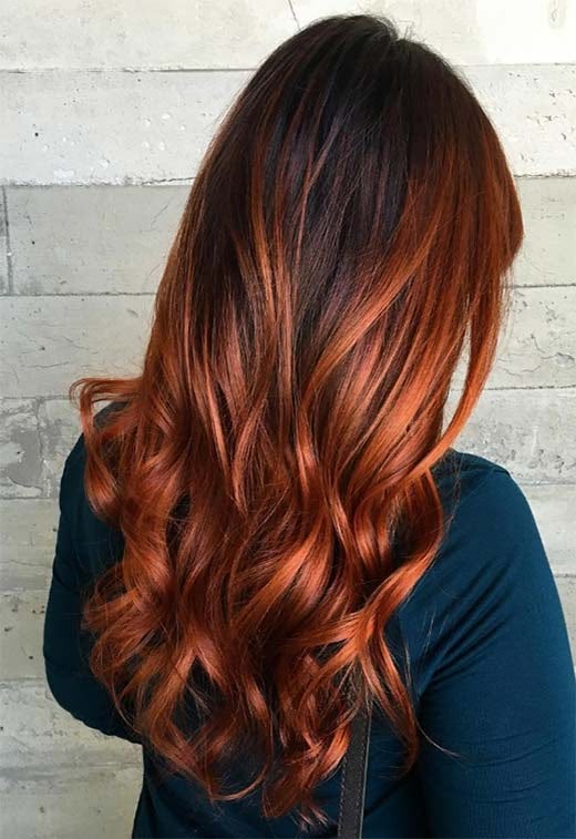 Copper ombre with auburn ends