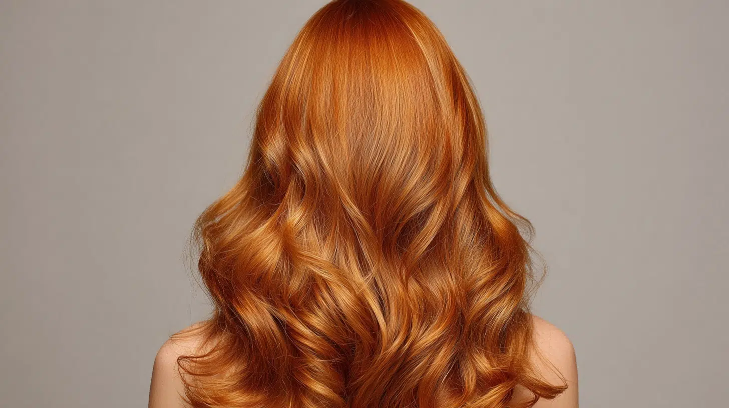 Spiced Ginger Brown — winter hair color idea for brown eyes