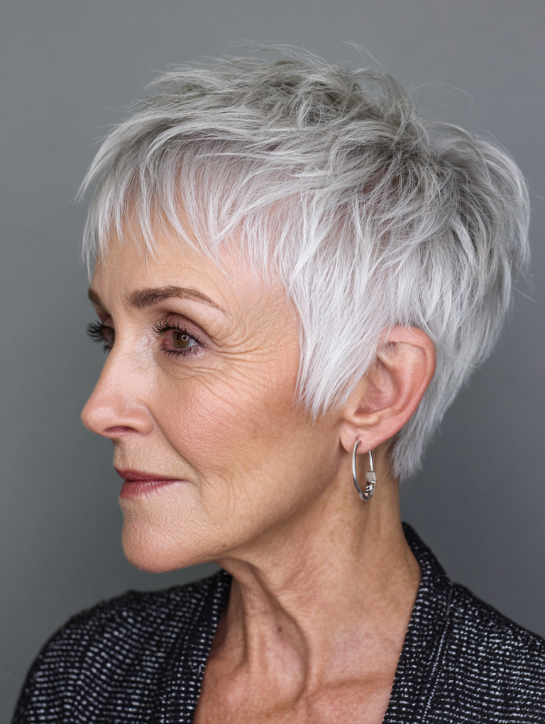 Textured crop haircut for fine hair