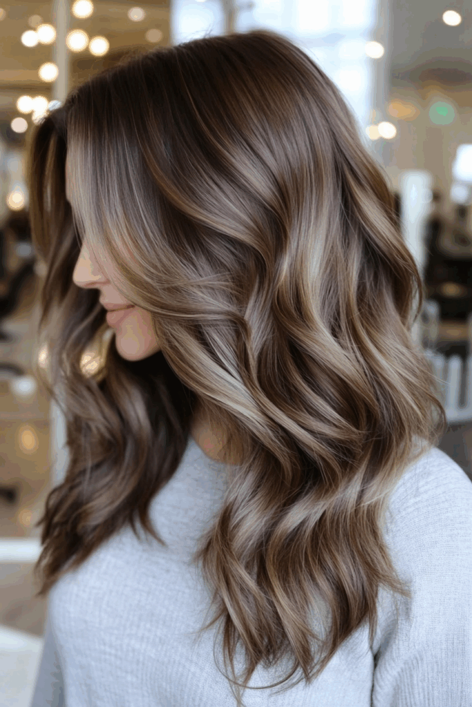 Lived-in mushroom brown balayage