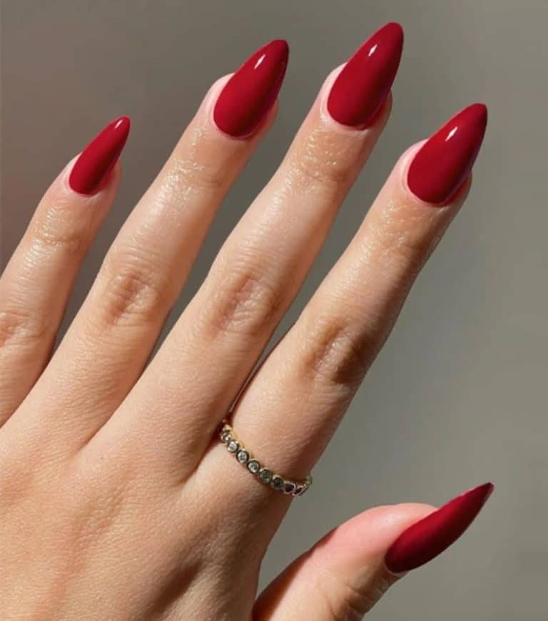 Classic Holiday Red: a true red cream with a high-gloss finish
