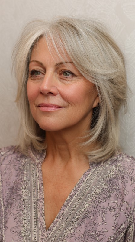 Feathered lob with soft layers